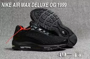 nike air max deluxe hommes sneakers black all